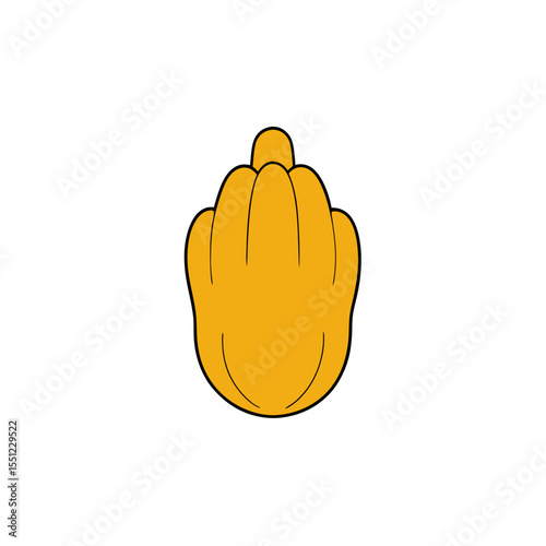 buddha s hand fruit on white background   .svg