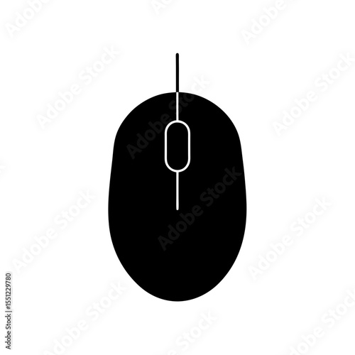 computer mouse icon silhouette on white background (3).svg