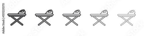 ironing table icon outline ilustration vector symbol
