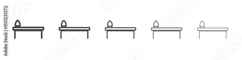 ironing table icon outline ilustration vector symbol