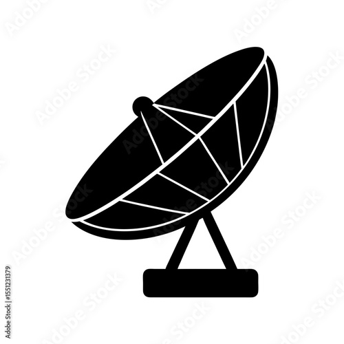 satellite dish icon silhouette on white background (2).svg