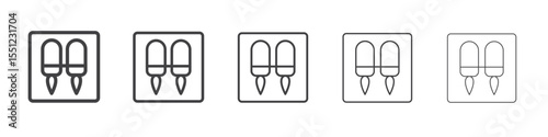 Jet pack icon outline ilustration vector symbol