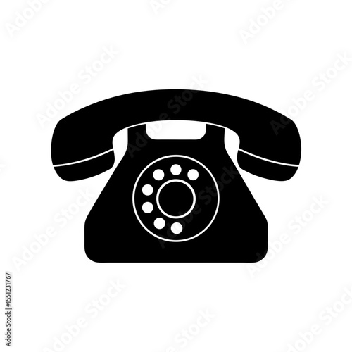 telephone icon silhouette on white background (2).svg
