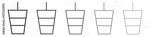 Juice icon outline ilustration vector symbol