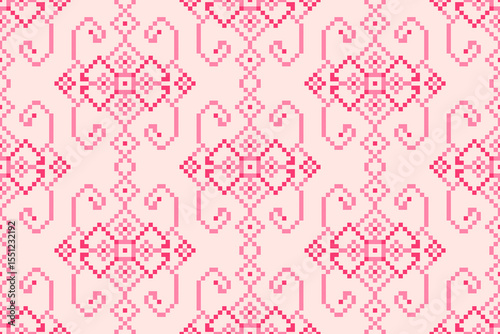 seamless pixel pattern, seamless pattern illustration