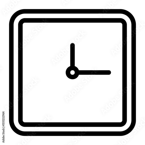 clock line icon