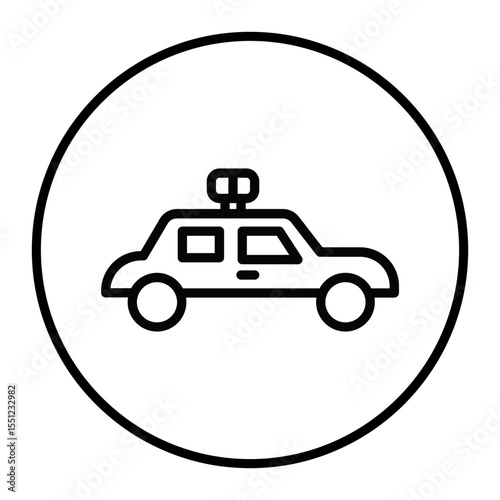 Police Car Vector Icons