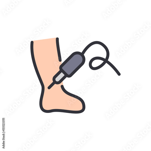 Medical Ultrasound Scan Of A Leg For Diagnostic Healthcare Purposes