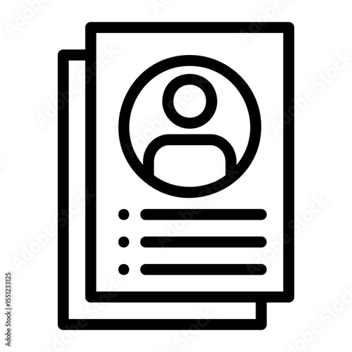 resume line icon