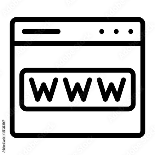 website line icon