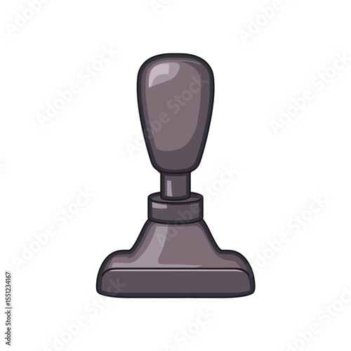 Gearshift icon depicts shifting inside automotive context on white background