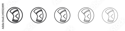 Knee Orthopedic Brace icon outline ilustration vector symbol