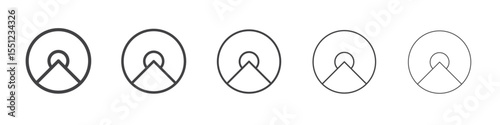 Komroot icon outline ilustration vector symbol
