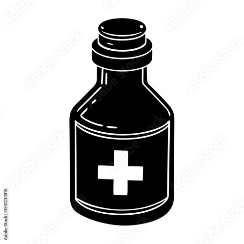 medicine bottle with medicine