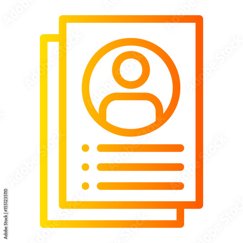 resume gradient icon