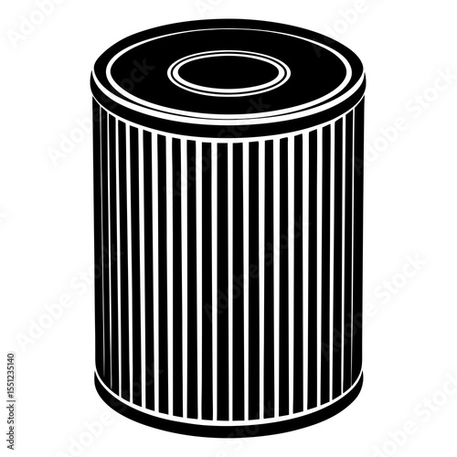 trash can isolated on white