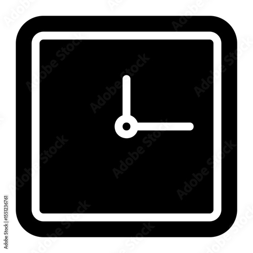 clock glyph icon