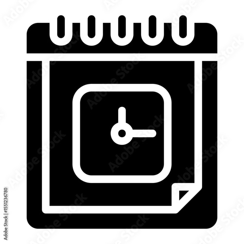 deadline glyph icon
