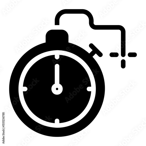deadline glyph icon