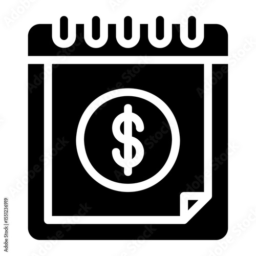 payment day glyph icon