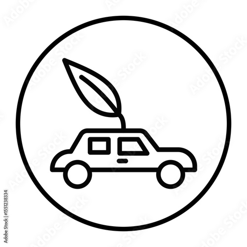Eco Car Vector Icons
