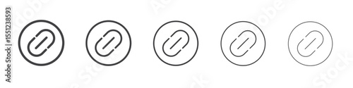 Link icon outline ilustration vector symbol