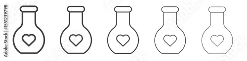 Love Elixir icon outline ilustration vector symbol