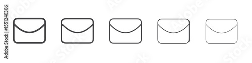 Mail icon outline ilustration vector symbol