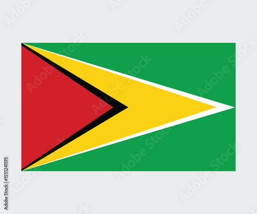 Free Download Guyana National Flag – Editable Vector Illustration in High Quality - GFXLoad