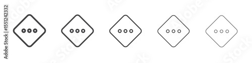 Medium priority icon outline ilustration vector symbol