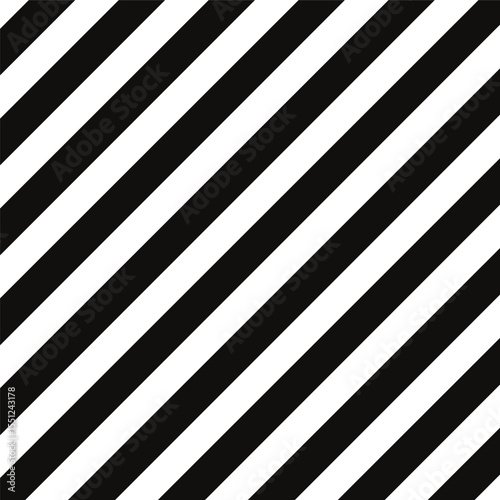 Diagonal Black and White Striped Texture