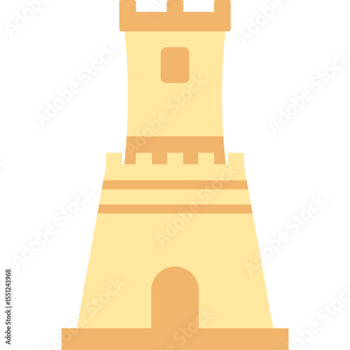 Flat Sand Castle
