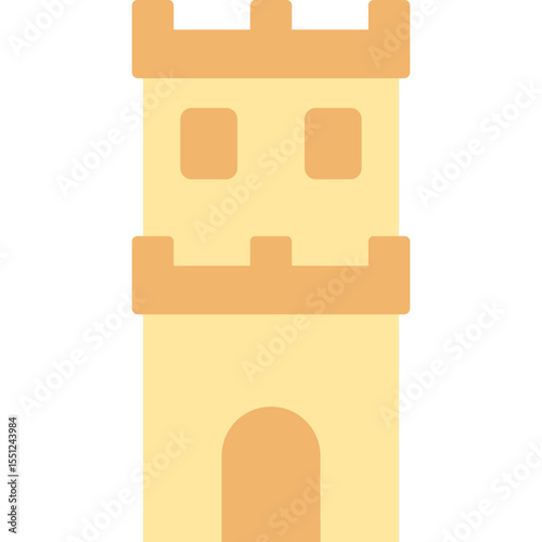 Flat Sand Castle