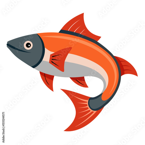 Sailfish in a Simple Vector Style