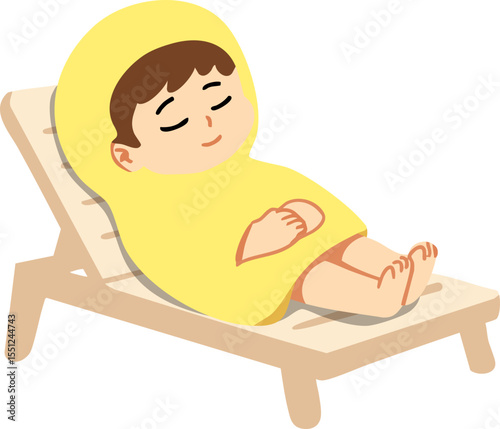 휴식 중인 아이