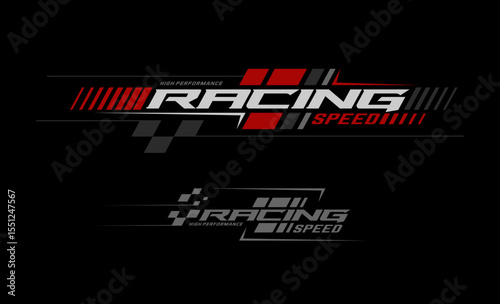 racing team trendy fashionable vector t-shirt  