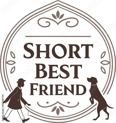 Short Best friend Typography T-shirt Design 