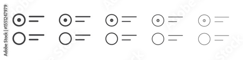 Option icon outline ilustration vector symbol