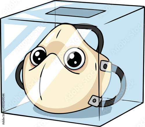 Cute Cartoon Face Mask in a Protective Box