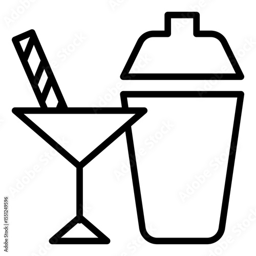 Bartender Outline Icon