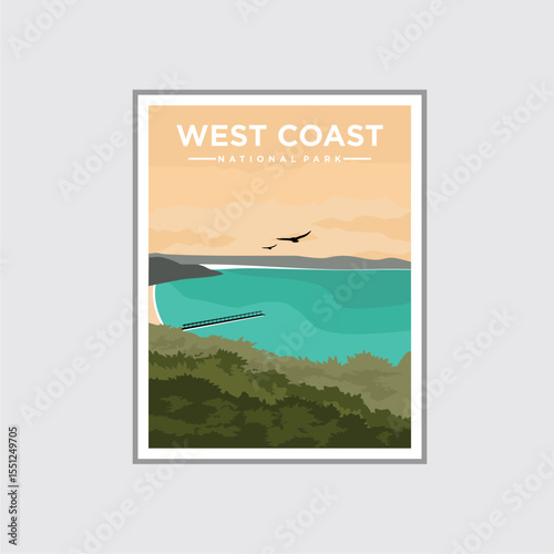 West Coast National Park Beautiful Scenery Poster