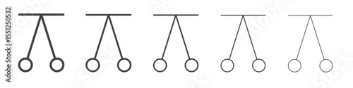 Pendulum icon outline ilustration vector symbol