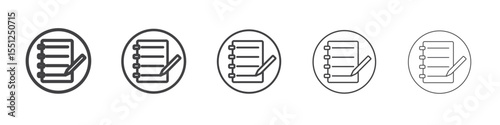 Personal Assessment icon outline ilustration vector symbol