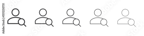 Personal Assessment icon outline ilustration vector symbol