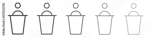 Press conference icon outline ilustration vector symbol