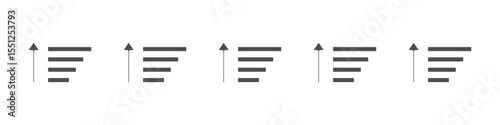 Priority icon outline ilustration vector symbol