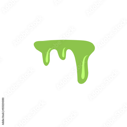 illustration of melting green liquid