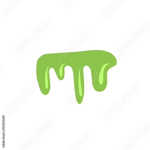 illustration of melting green liquid