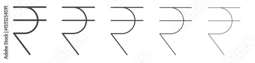 Rand icon outline ilustration vector symbol