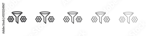refinement icon outline ilustration vector symbol